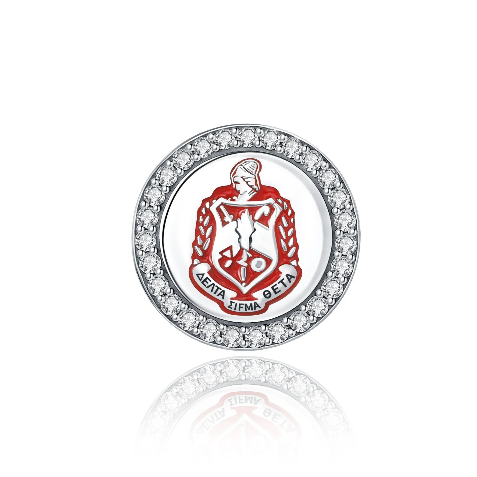 ΔΣΘ Crest Sterling Silver Charm (Fits Pandora) - Delta Sigma Theta