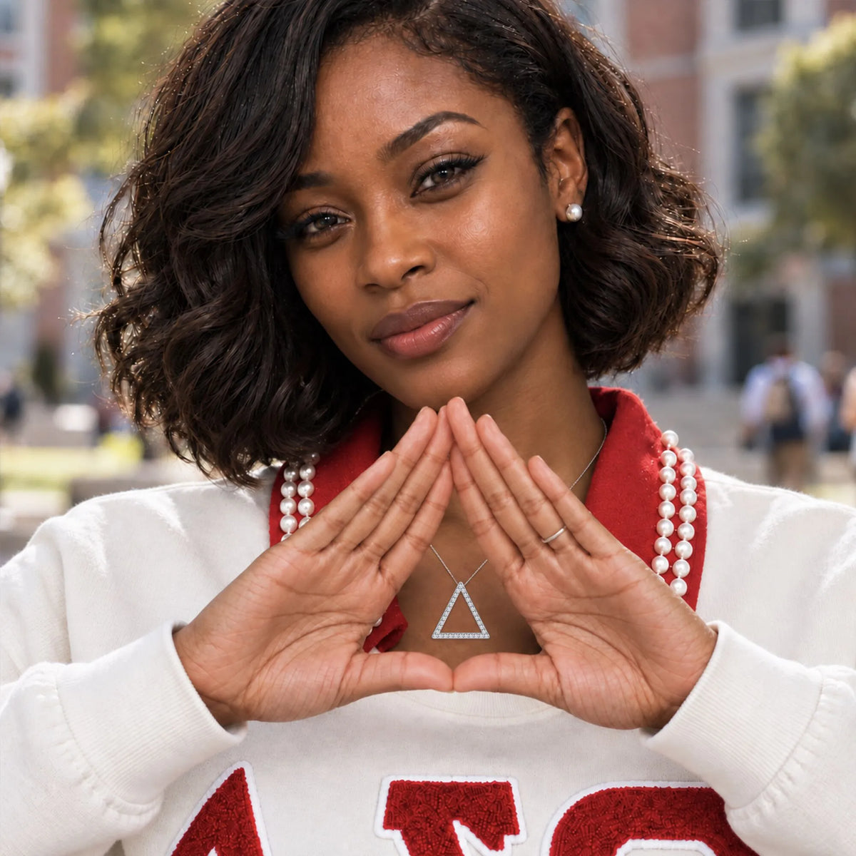 Delta Sterling Silver Pendant (Chain Sold Separately) - Delta Sigma Theta