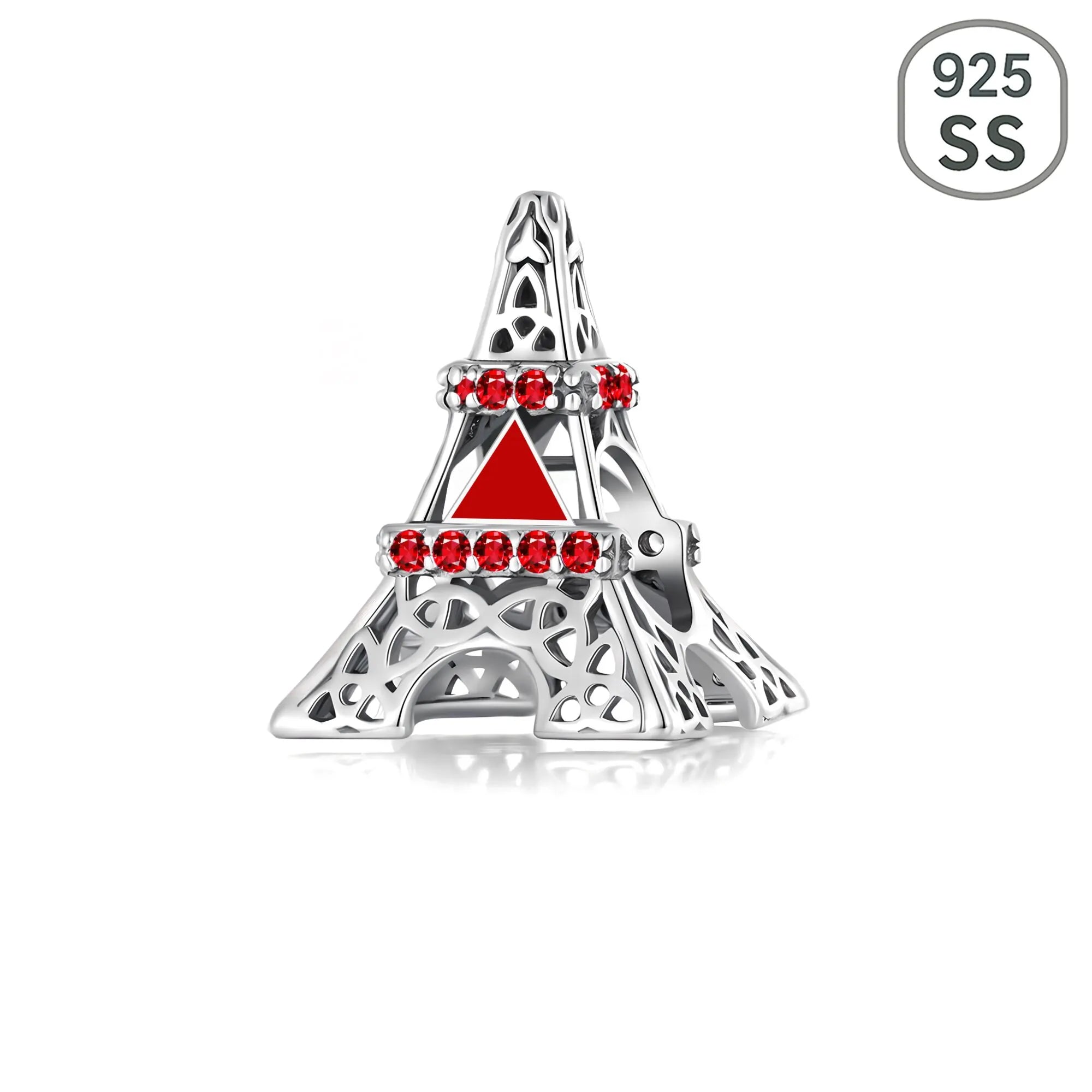 ΔΣΘ Eiffel Tower Sterling Silver Charm (Fits Pandora) - Delta Sigma Theta