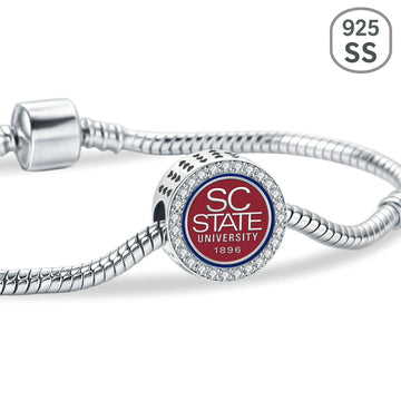 South Carolina State University Sterling Silver Charm (Fits Pandora)