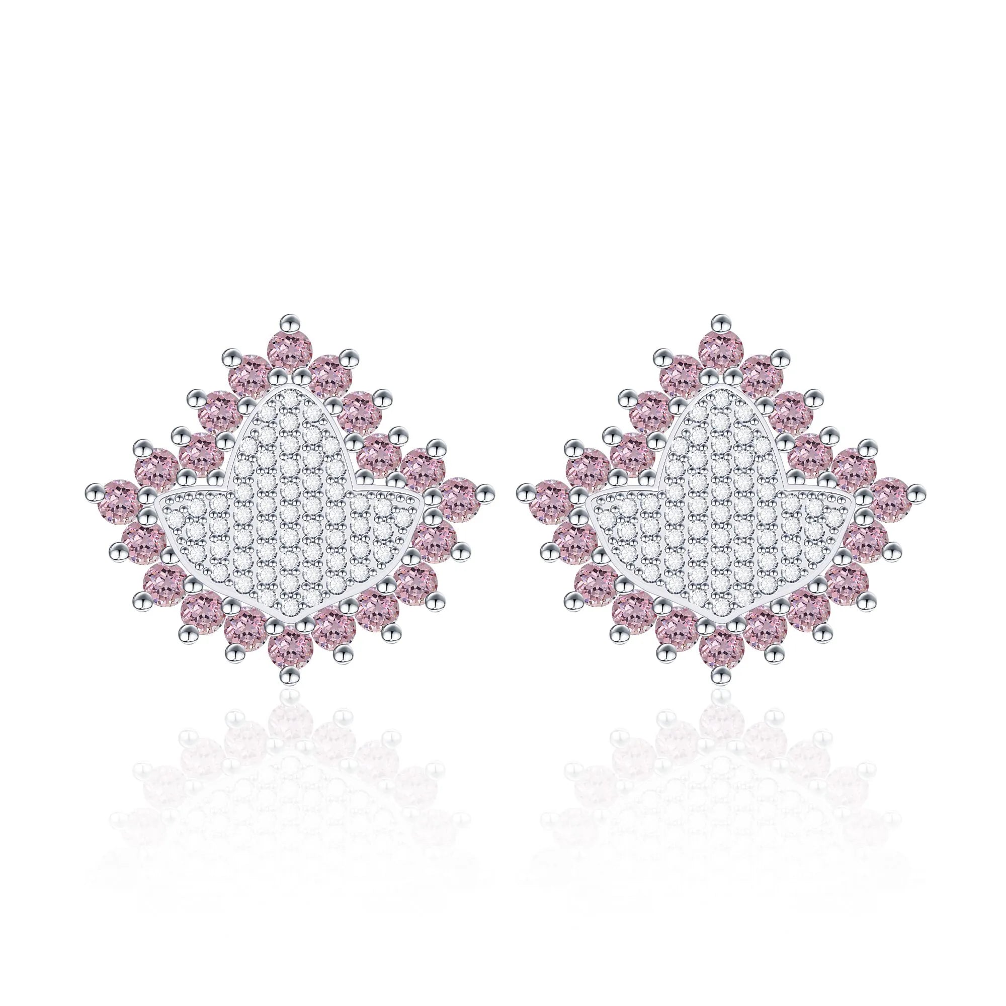 AKA Pink Ivy Elite - Sterling Silver Earrings