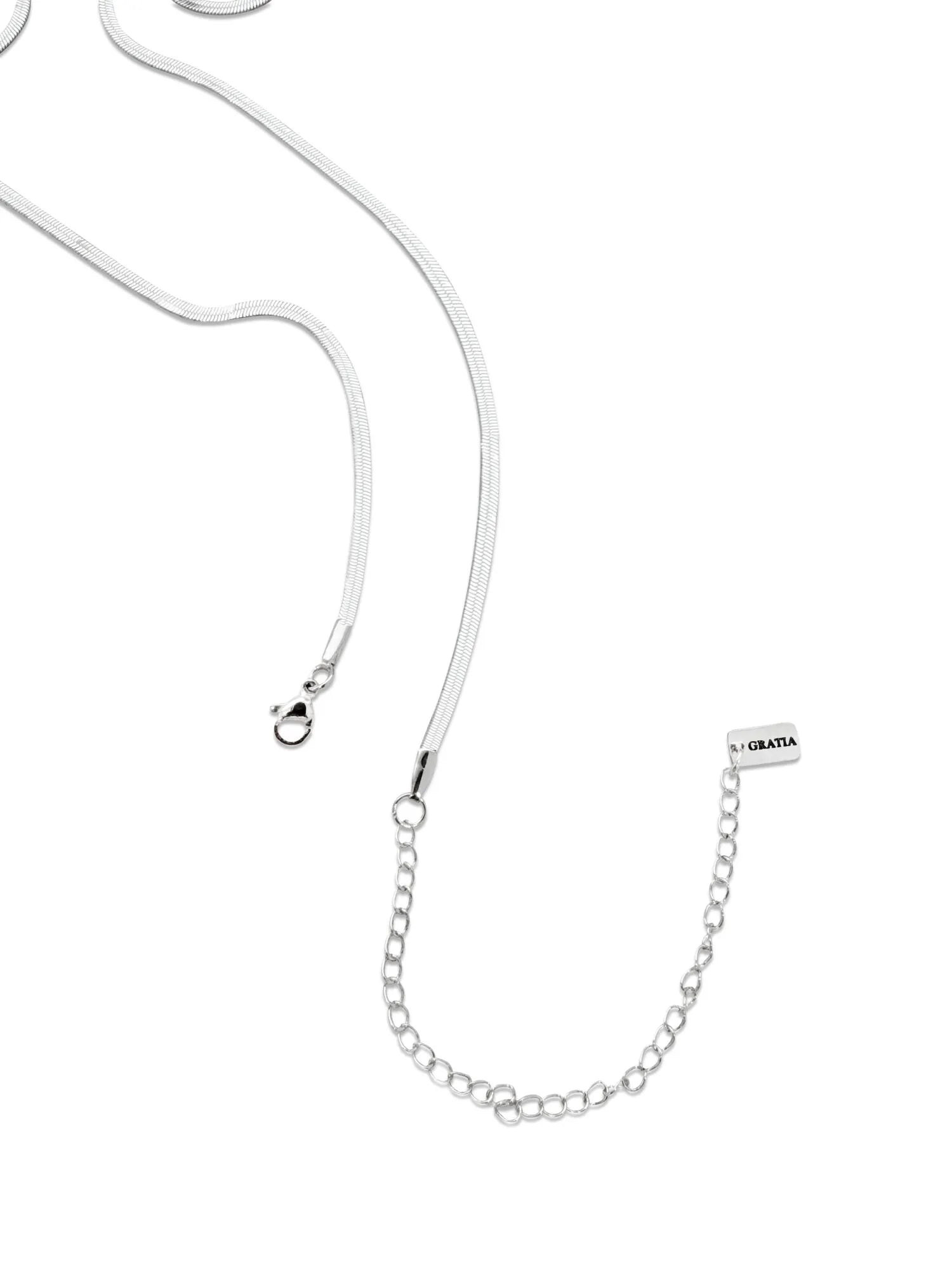 Herringbone Necklace (2.5mm) in Silver