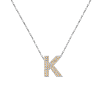 Gold Letter K / Kappa Charm