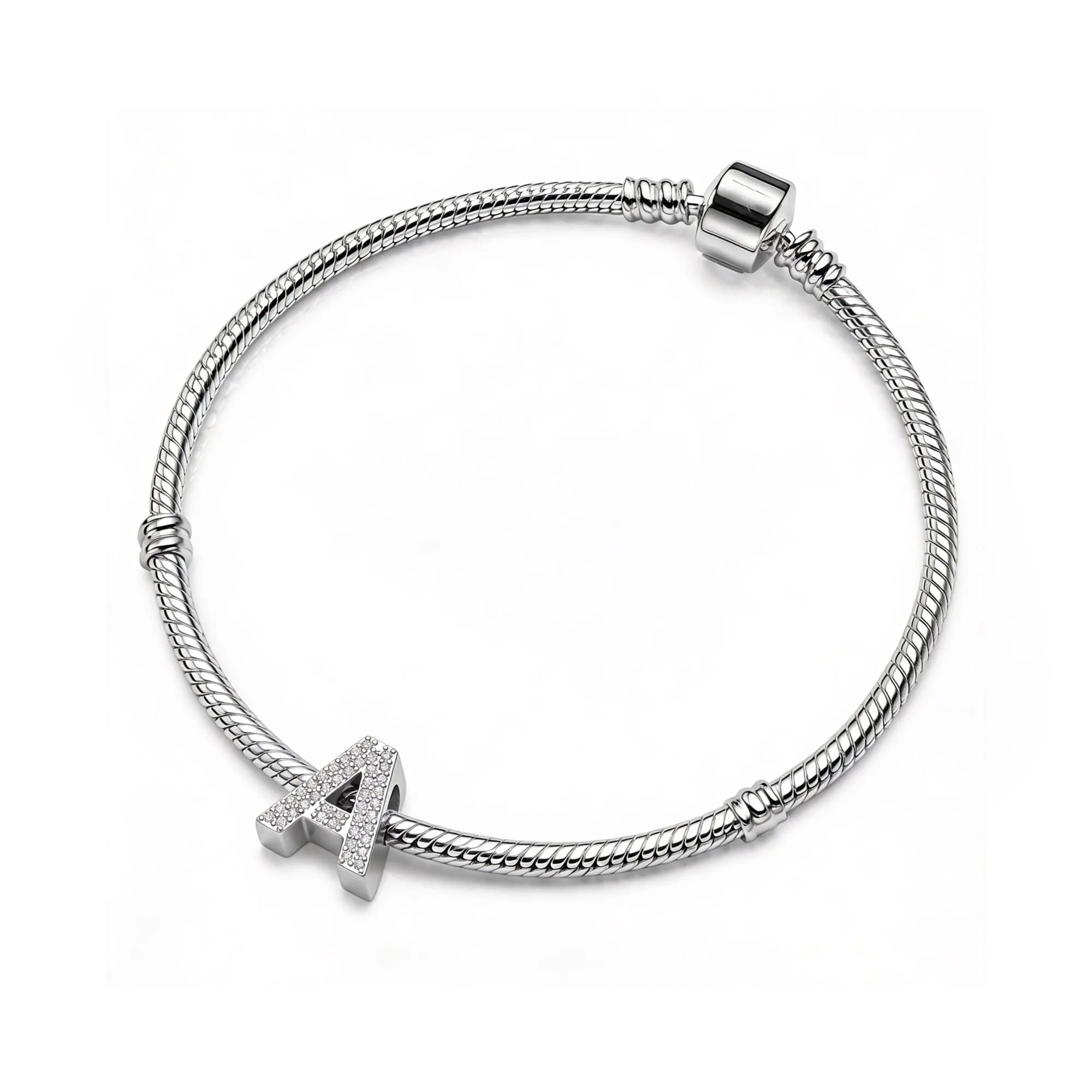 Silver Letter A / Alpha Charm