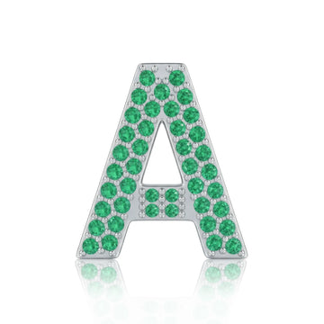 Green Letter A / Alpha Charm
