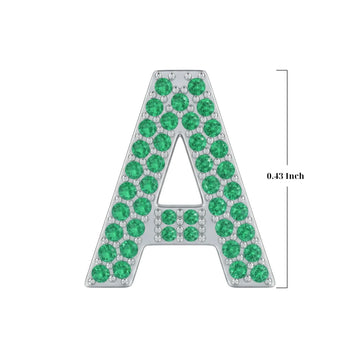 Green Letter A / Alpha Charm