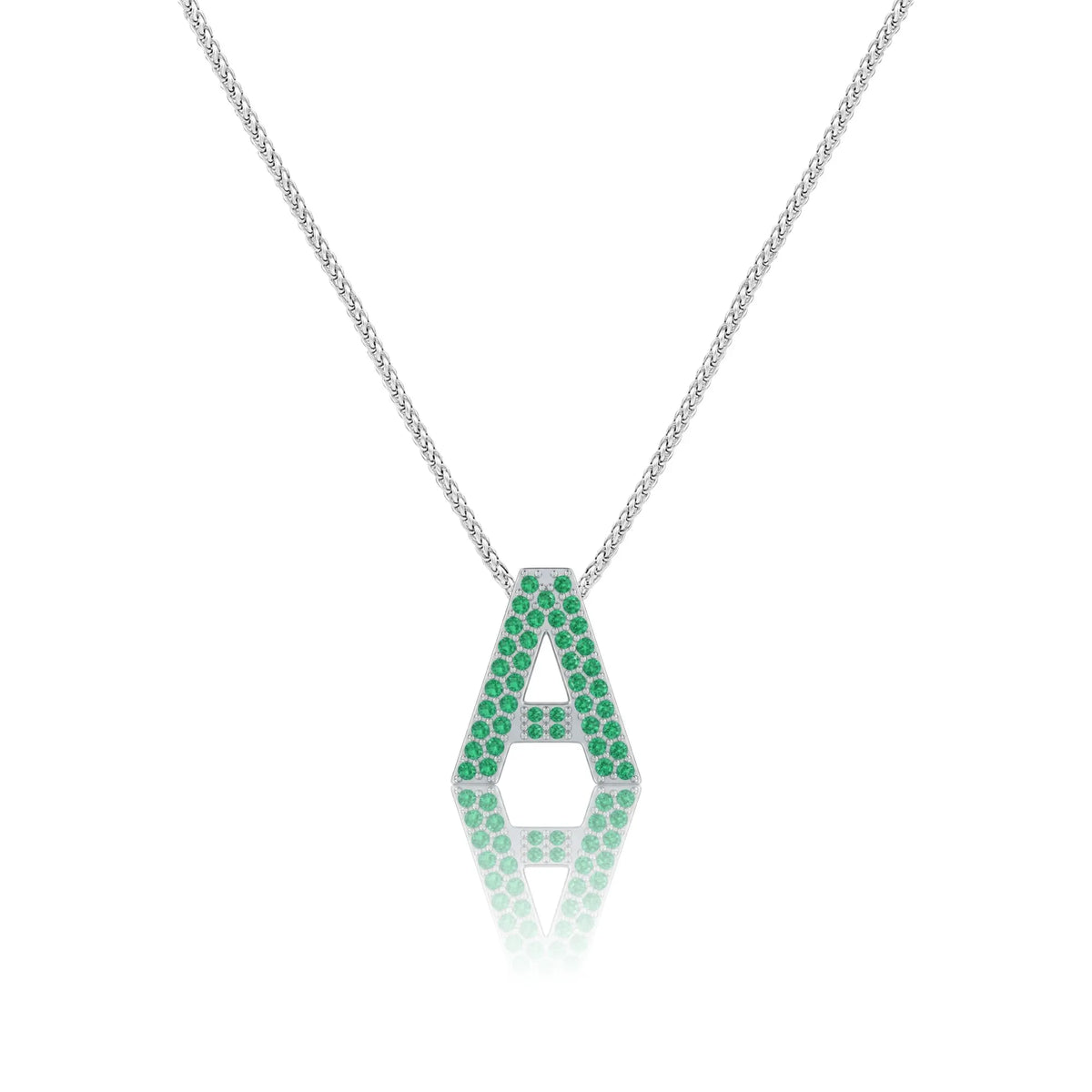Green Letter A / Alpha Charm