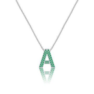 Green Letter A / Alpha Charm