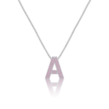 Pink Letter A / Alpha Charm