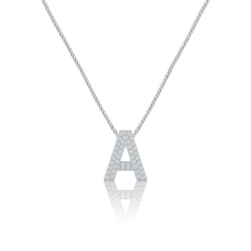 Silver Letter A / Alpha Charm