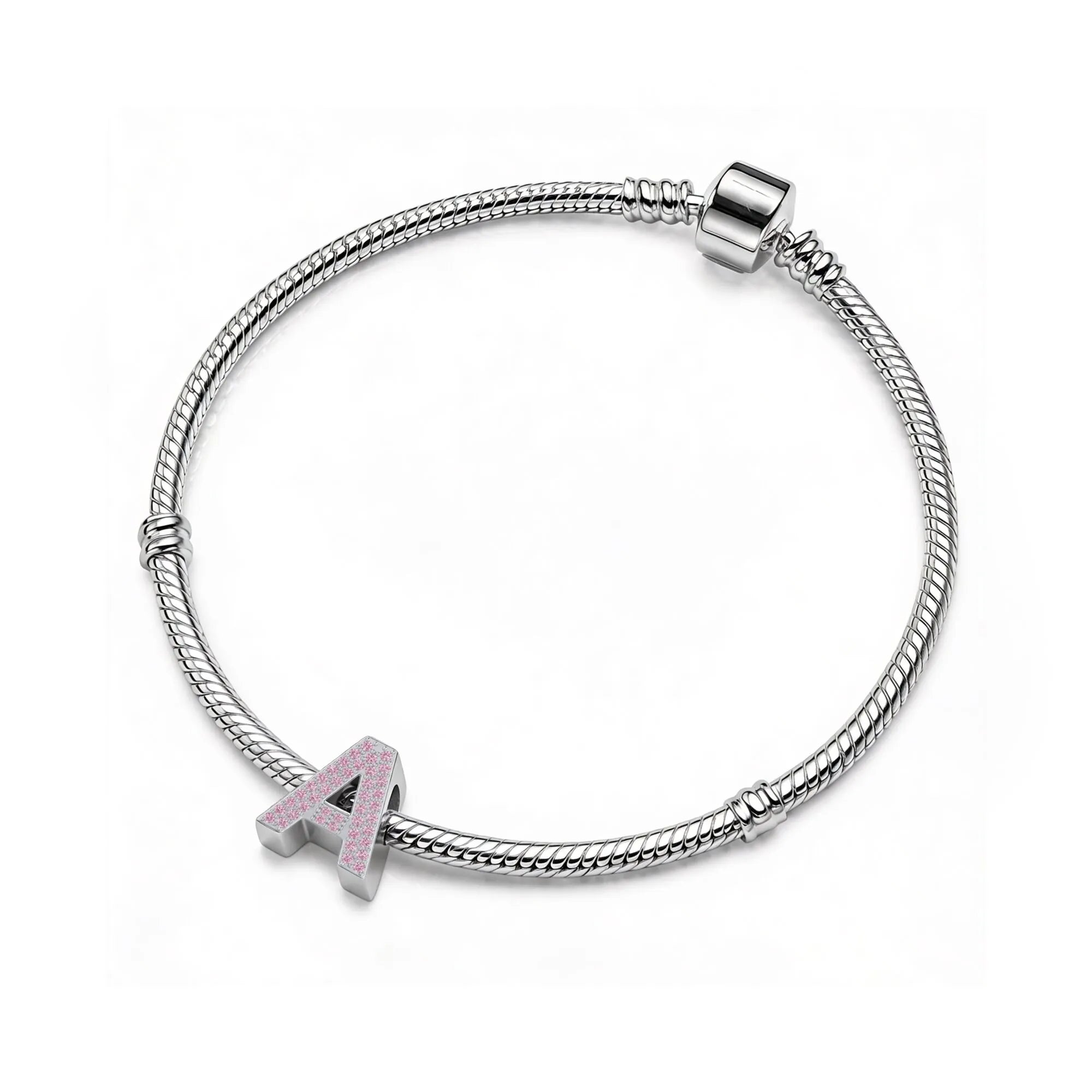 Pink Letter A / Alpha Charm