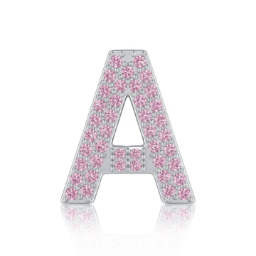 Pink Letter A / Alpha Charm