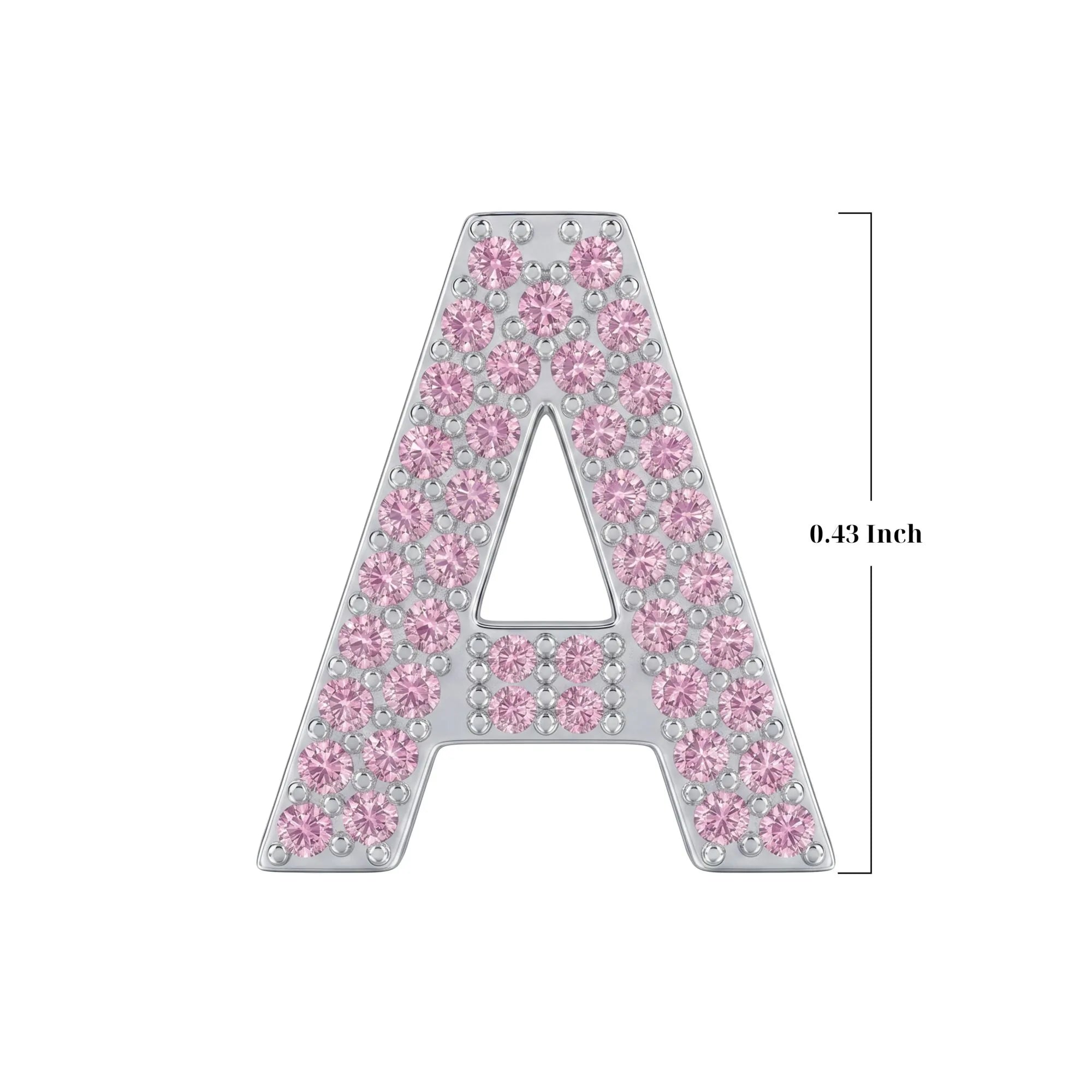 Pink Letter A / Alpha Charm
