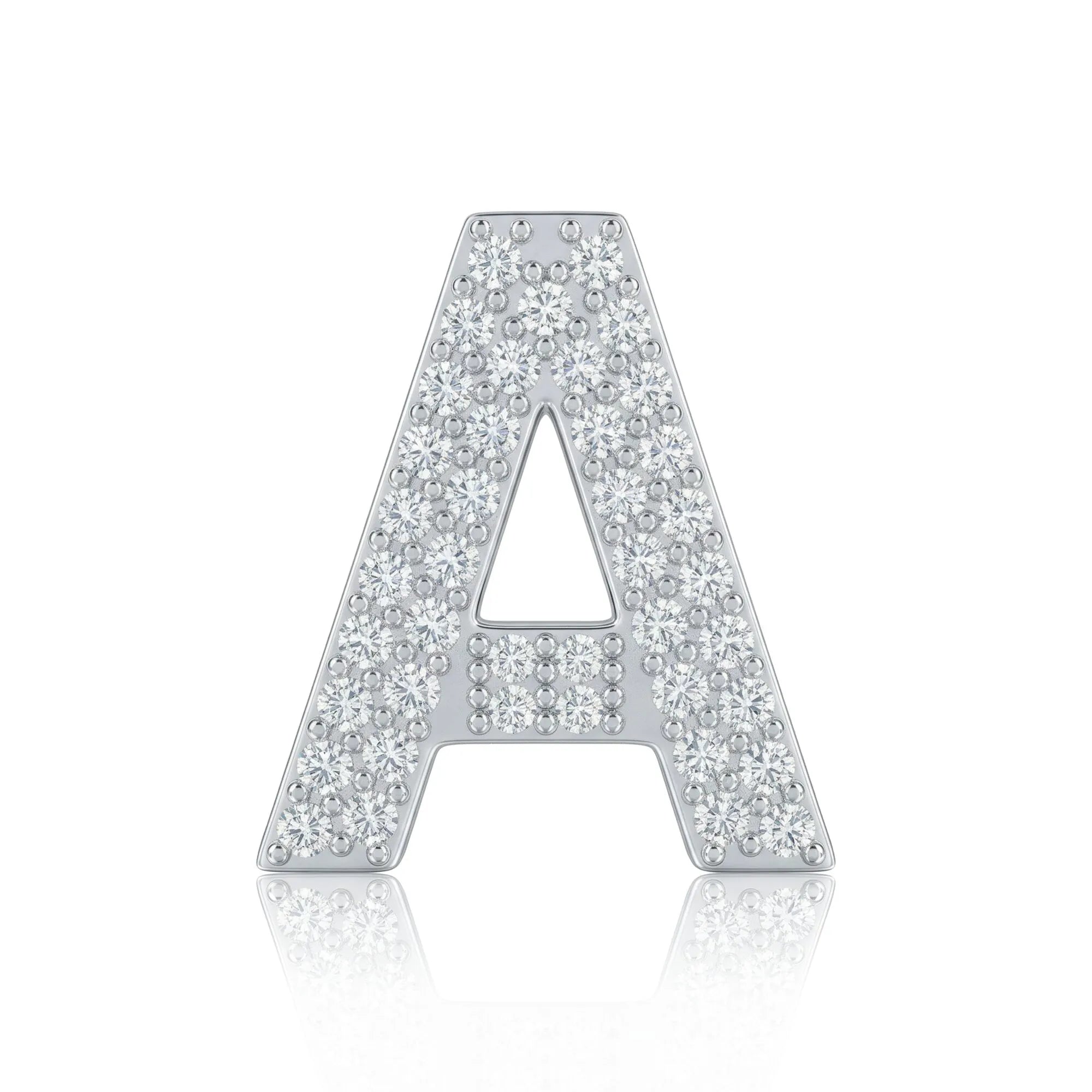 Silver Letter A / Alpha Charm