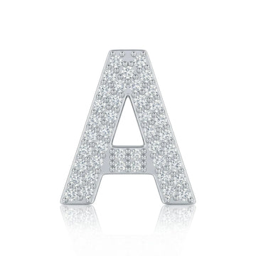 Silver Letter A / Alpha Charm