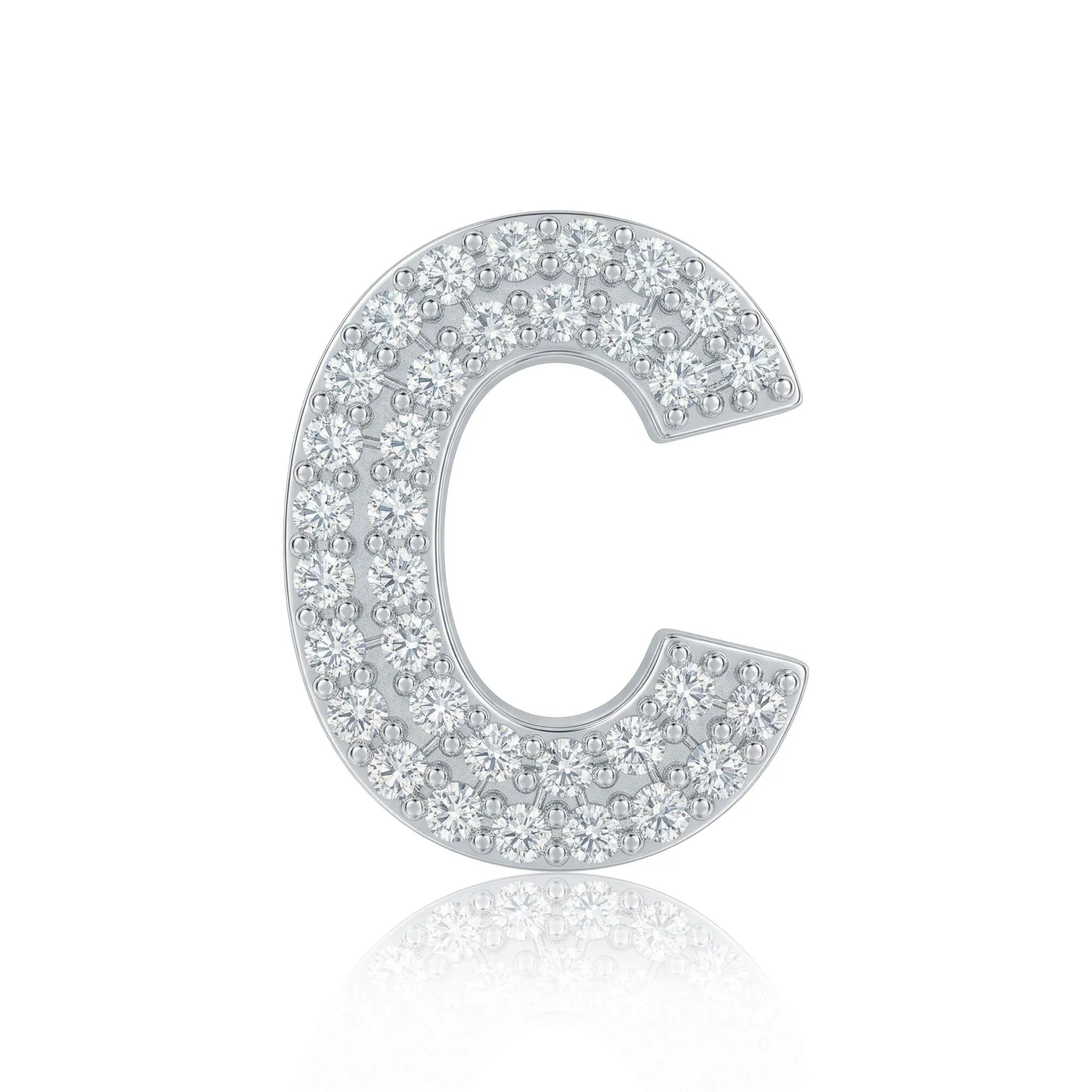 Silver Letter C Charm