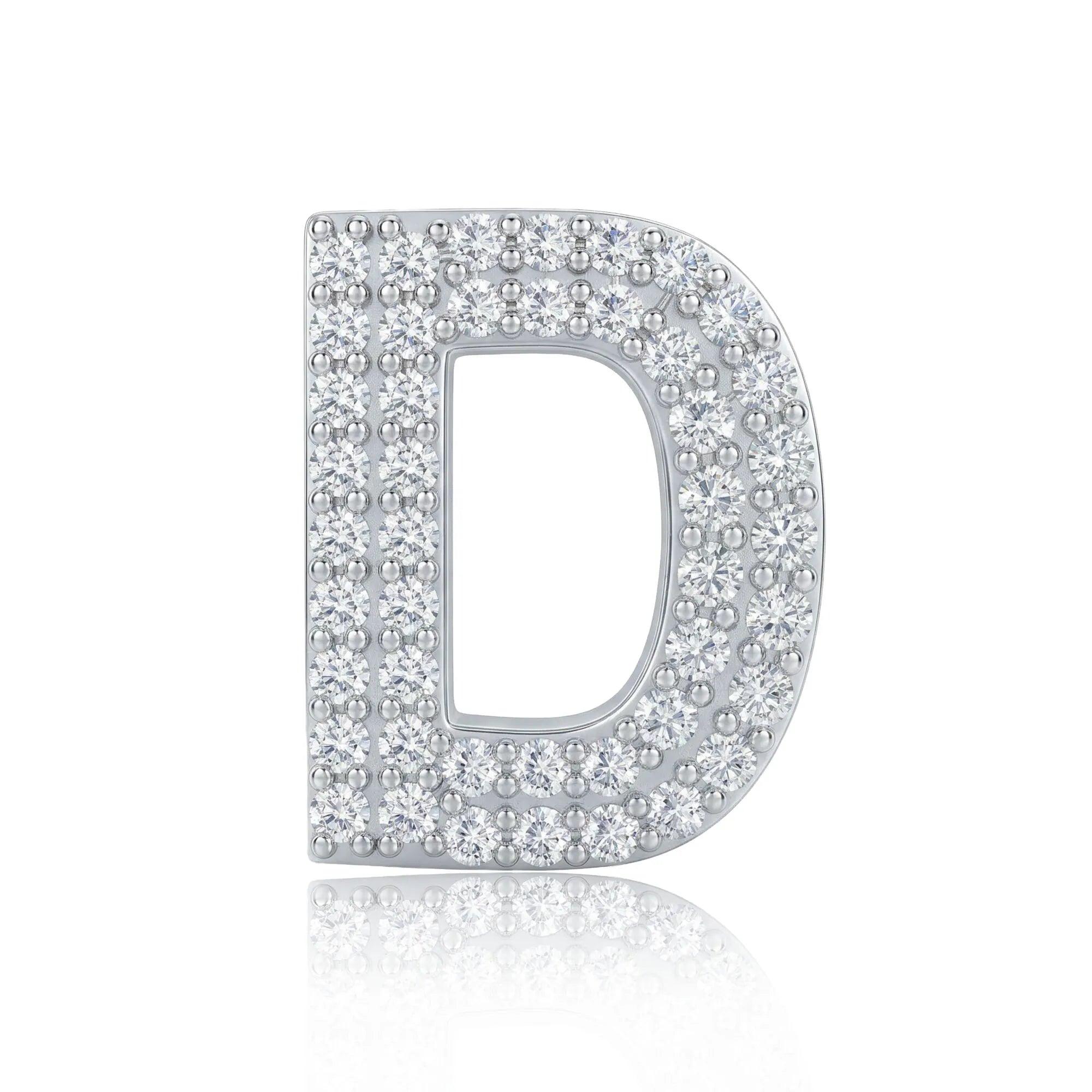 Silver Letter D Charm