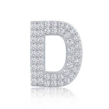 Silver Letter D Charm