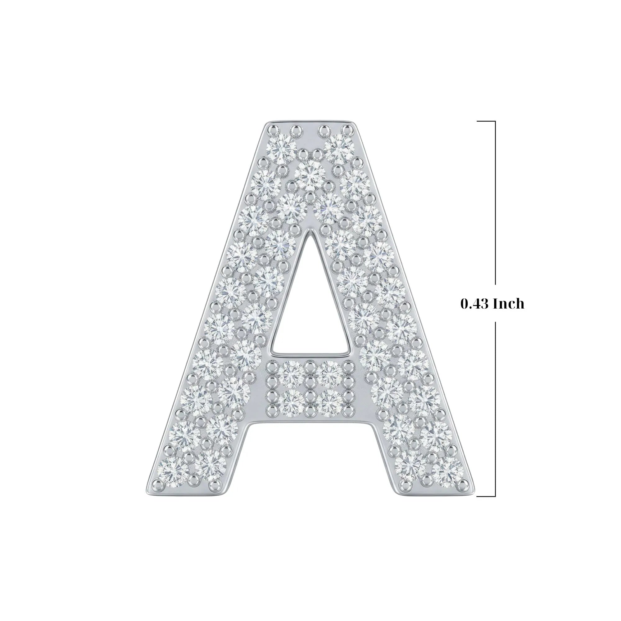 Silver Letter A / Alpha Charm