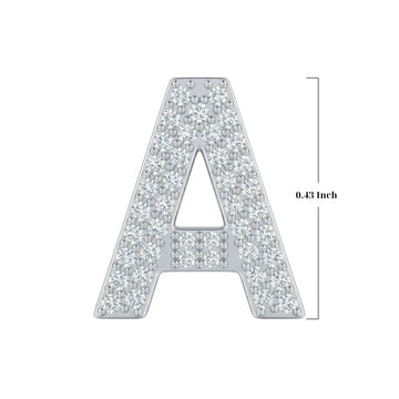 Silver Letter A / Alpha Charm