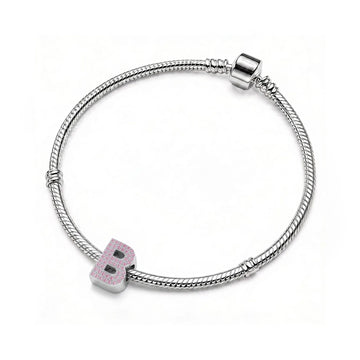 Pink Letter B / Beta Charm