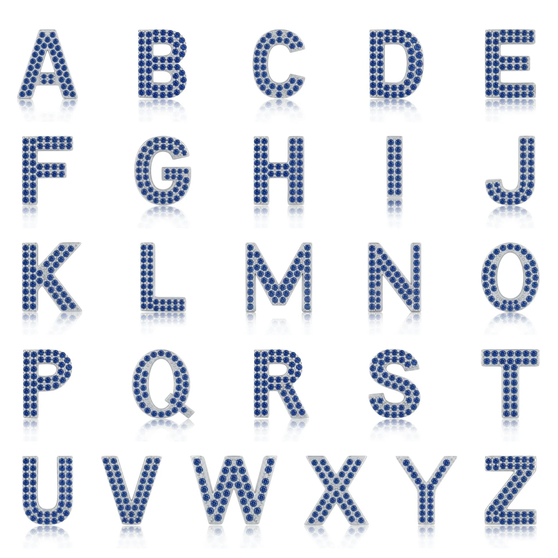 Blue Letter B / Beta Charm with available English letter styles
