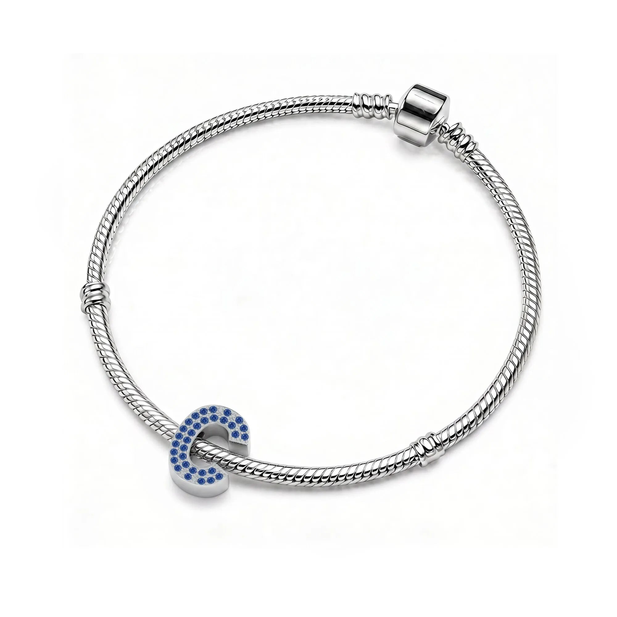 Blue Letter C Charm