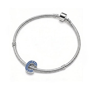 Blue Letter C Charm