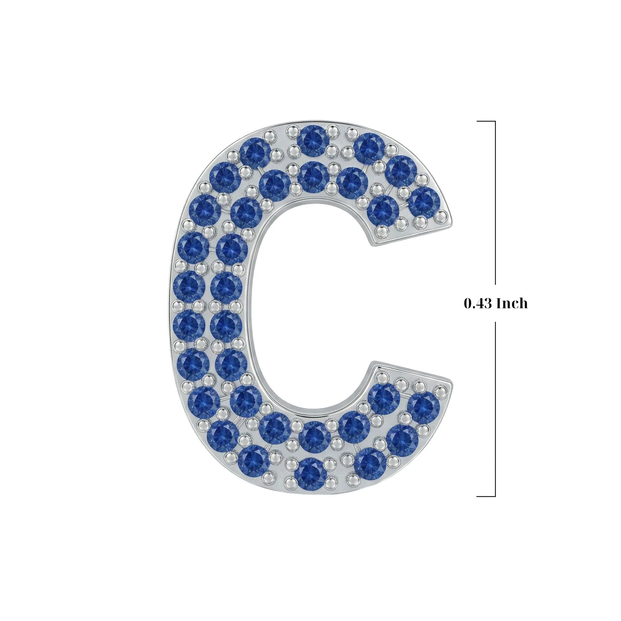 Blue Letter C Charm