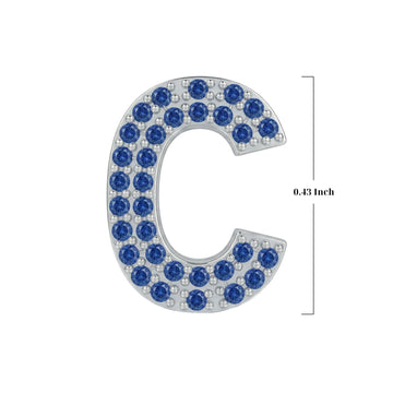 Blue Letter C Charm