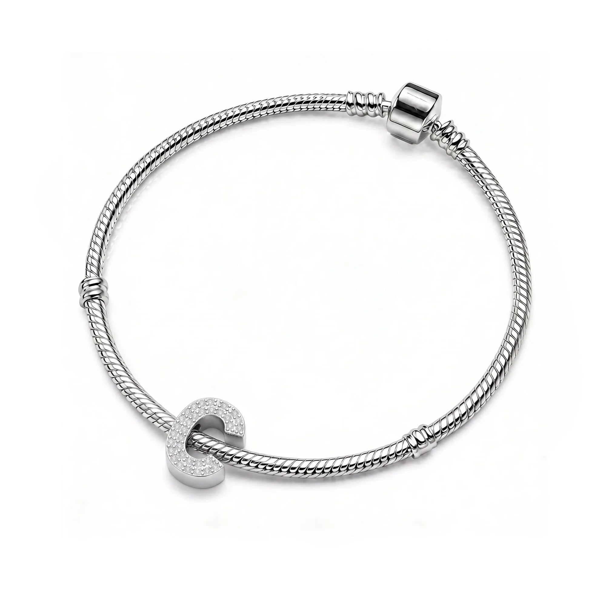 Silver Letter C Charm