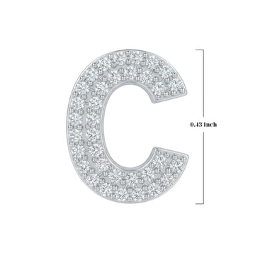 Silver Letter C Charm