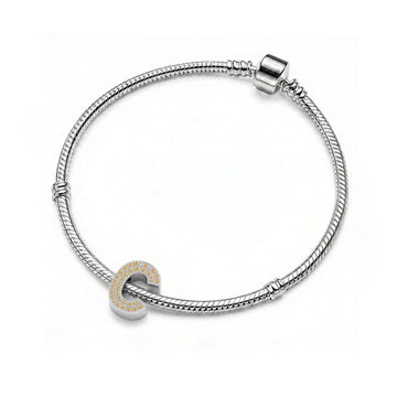 Gold Letter C Charm