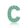 Green Letter C Charm