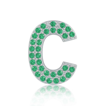 Green Letter C Charm