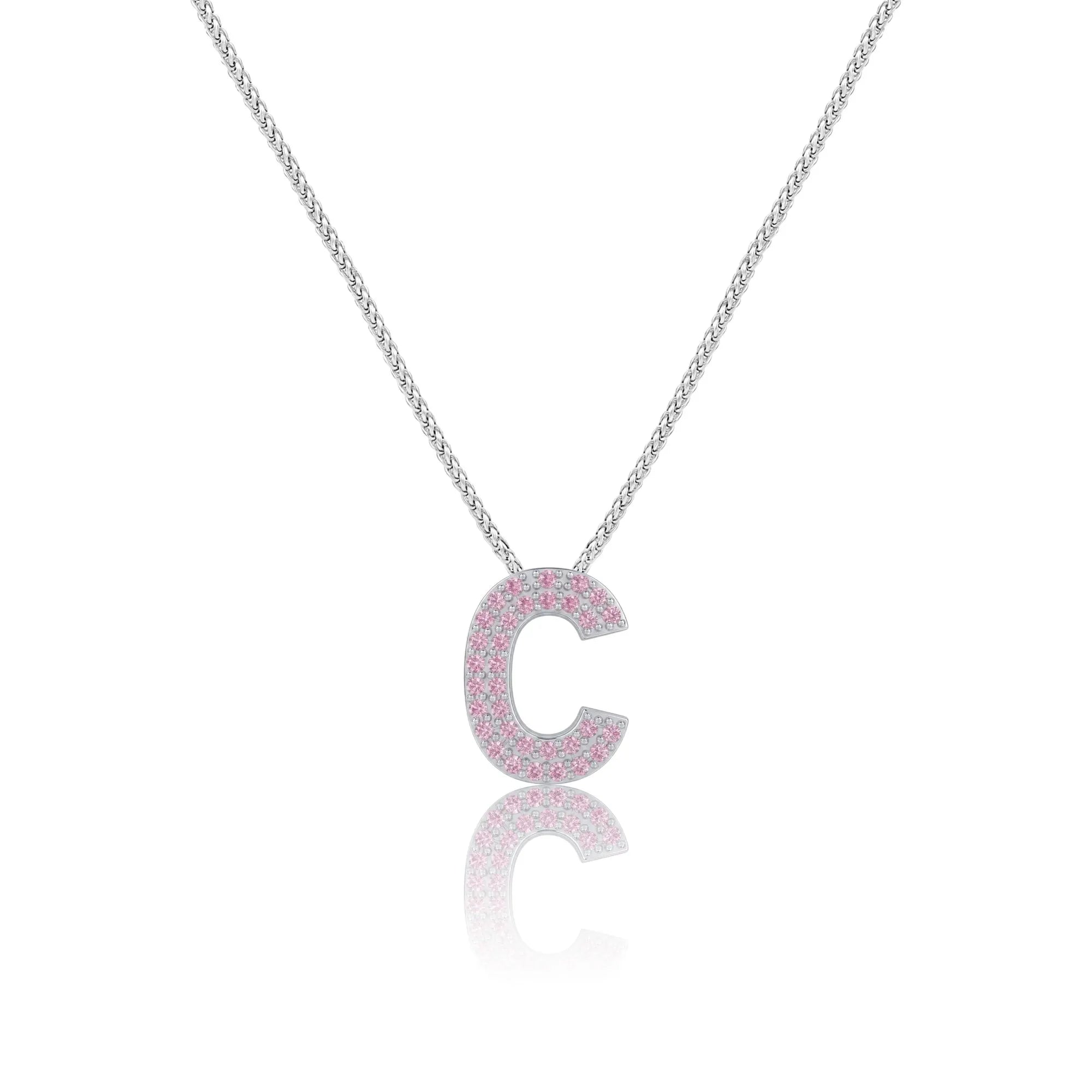 Pink Letter C Charm