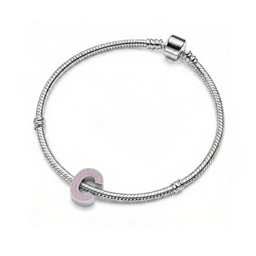 Pink Letter C Charm