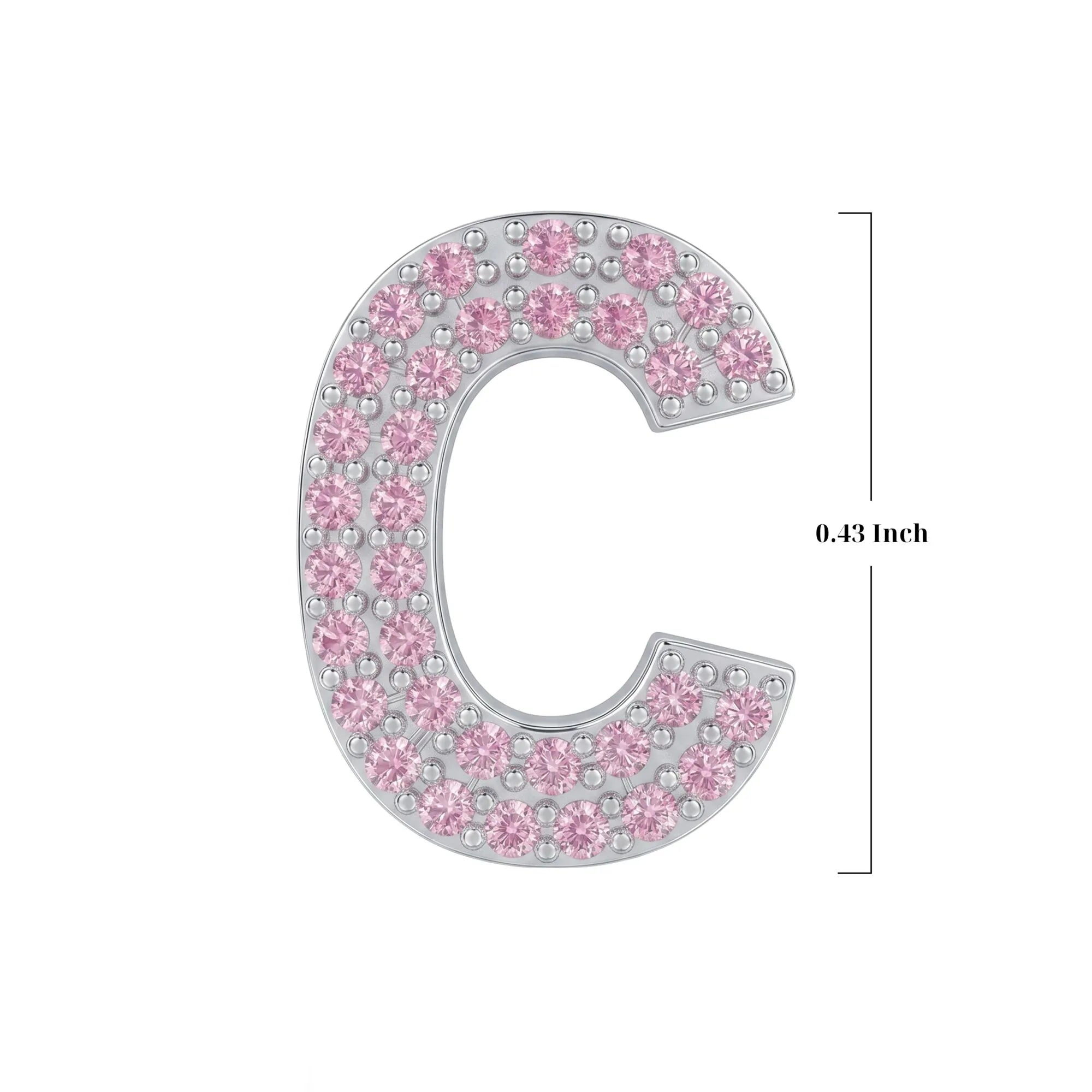 Pink Letter C Charm
