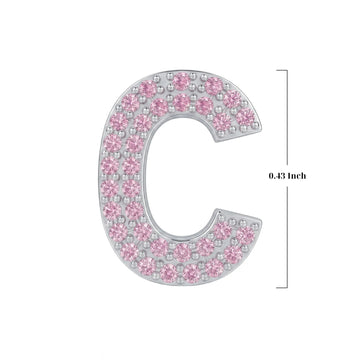 Pink Letter C Charm