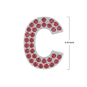 Red Letter C Charm