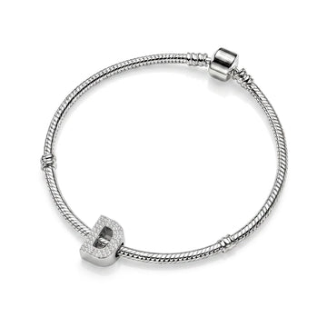 Silver Letter D Charm