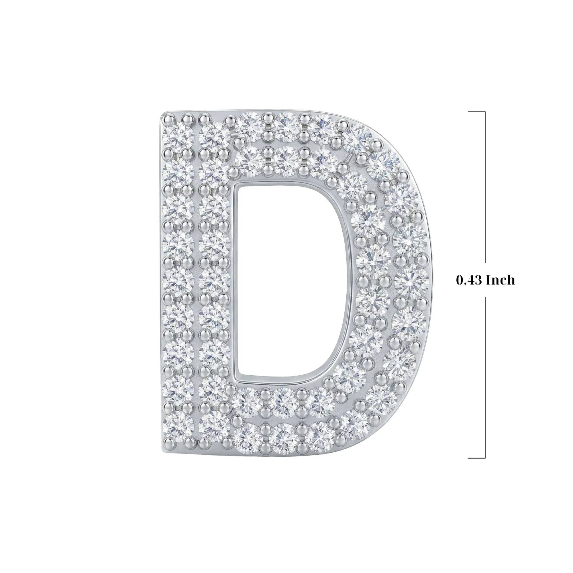 Silver Letter D Charm