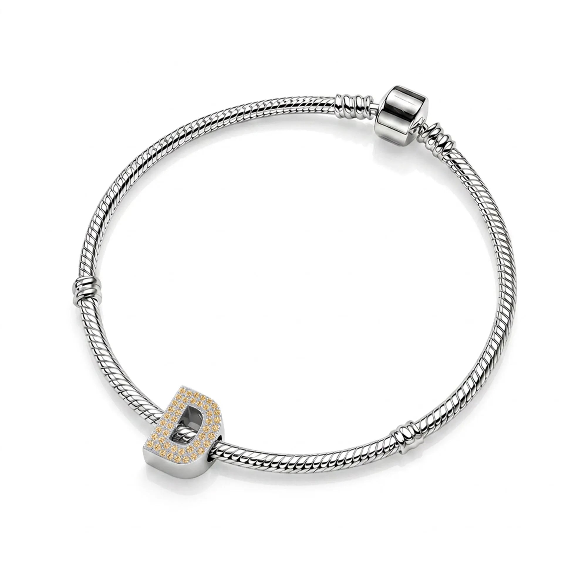 Gold Letter D Charm