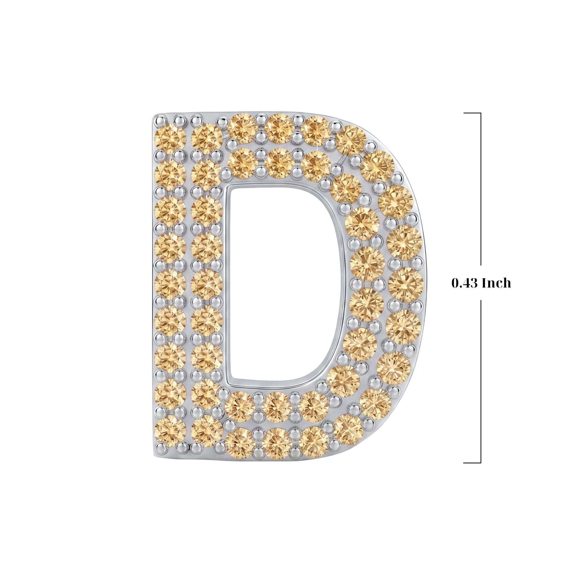 Gold Letter D Charm