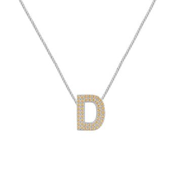 Gold Letter D Charm