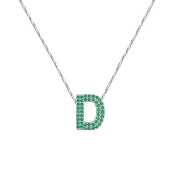 Green Letter D Charm