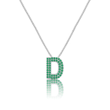 Green Letter D Charm