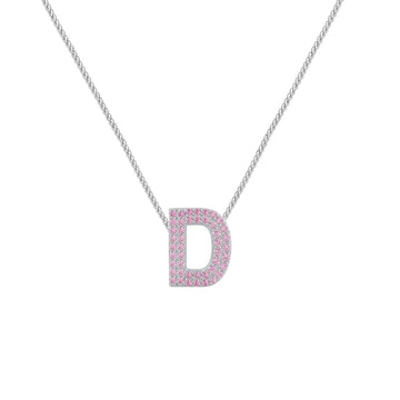 Pink Letter D Charm