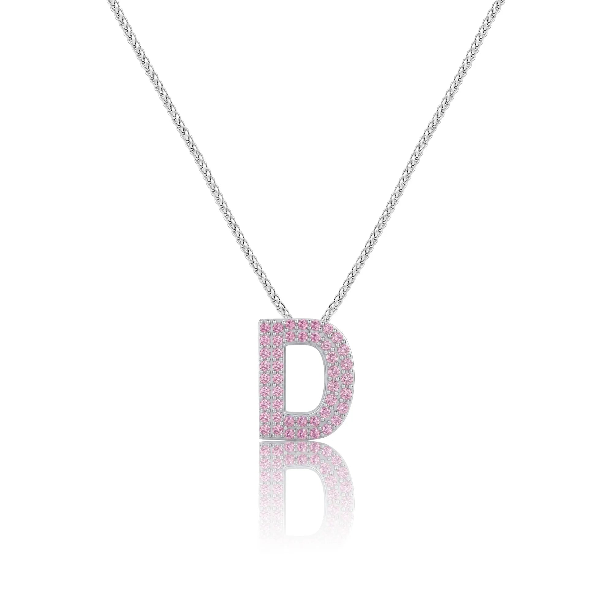 Pink Letter D Charm