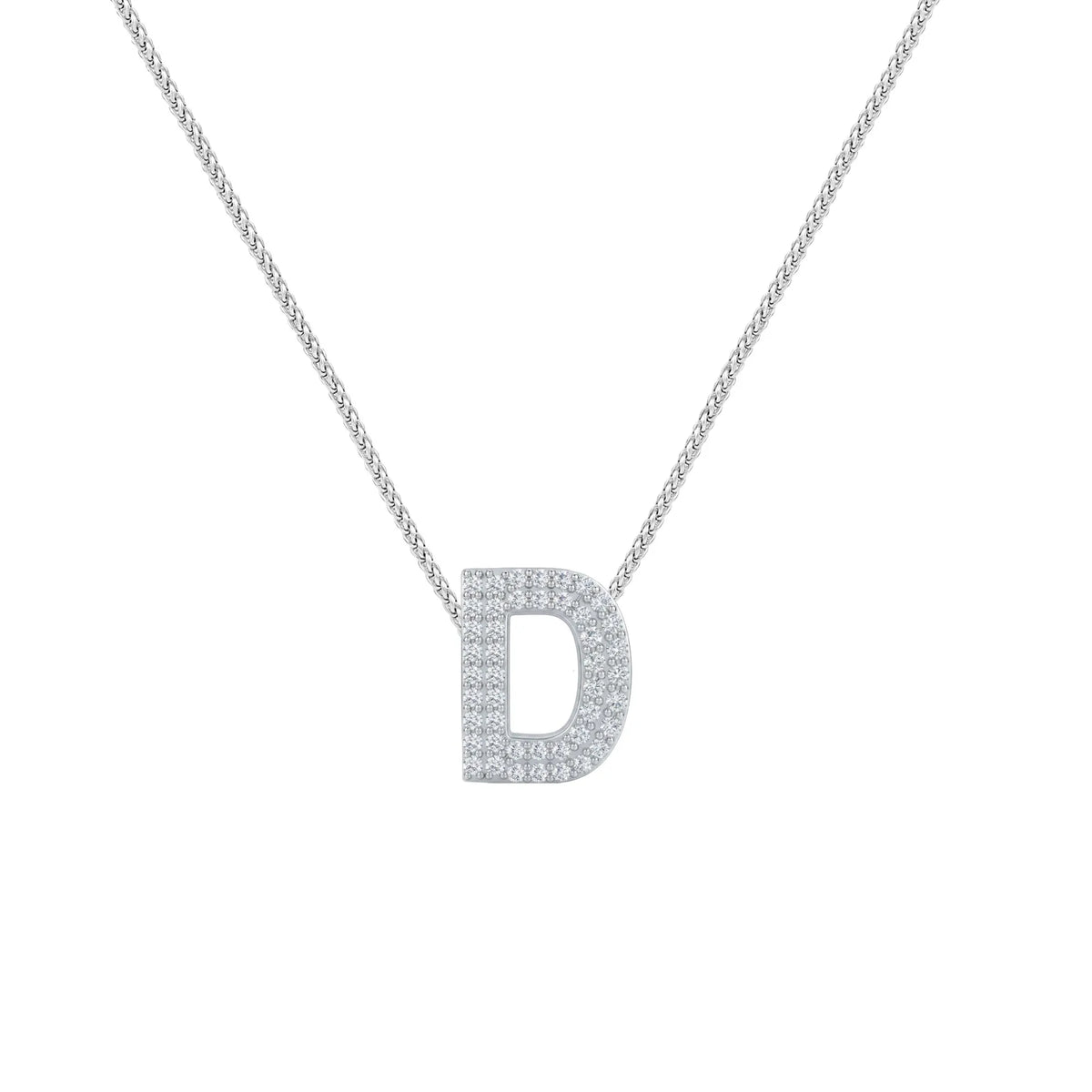 Silver Letter D Charm